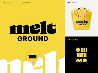 Melt Smash Burger Logo burger hand drawn logo hand lettering lettering logo liquid lettering liquid type logo logo design logotype melt melt logo melted restaurant restaurant branding restaurant logo type wells wells collins wordmark