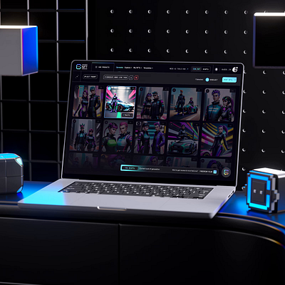 NFT AI Generator — NFT Art Creation ai ai generator ai nft blockchain blockchain design interaction nft nft art nft generation nft generator nft marketplace ui ui design ux design web design