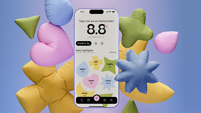 HealthCare App — Behance Case 3d animation design case health health app healthcare healthcare app healthcare case mobile app online doctor telemedecine app telemedicine ui ui design wellness