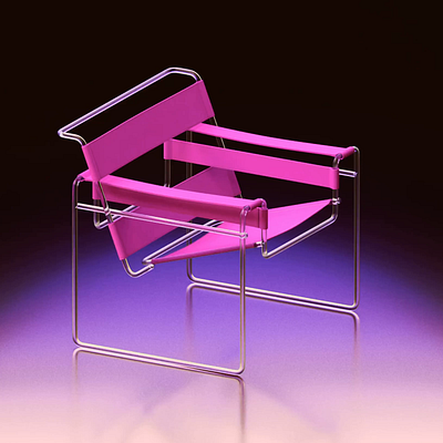 Wassily Chair – Product Animation 3d animation 3d art 3d illustration 3d product art direction art director artwork bauhaus blender brand animation cgi artist chair cover art gradient gradients product animation product designer product visualisation visual identity